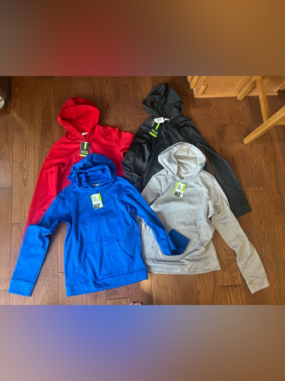 DSG Boys Youth XL & L - Hooded Pullover Sweatshirts Lot - NWT